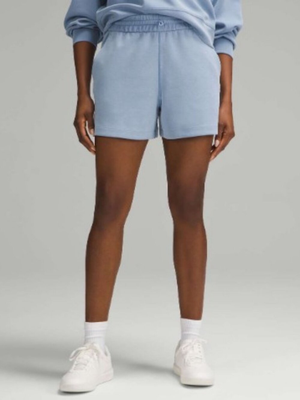 Lululemon Softstreme high rise shorts blue women's size 8